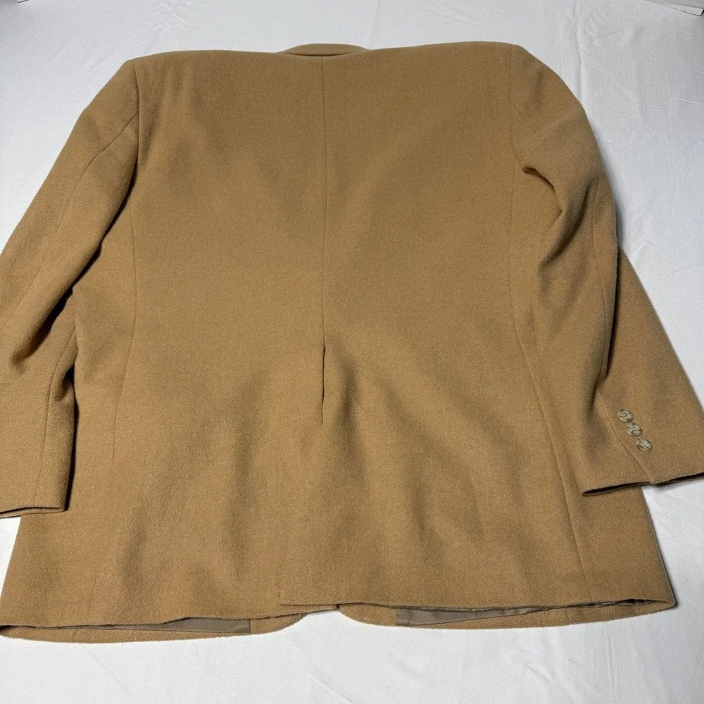 Haspel‎ Camel Hair Saco Sport (Western) Blazer Beige Fully Lined Men's Size 44R